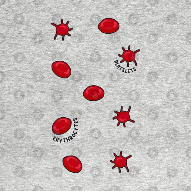 Hand Drawn Red Blood Cells Pack by Sofia Sava